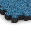 Detailaufnahme der Randausprägung von WARCO-Produkt 5420, Gummiklickplatta, Format 306 x 306 x 30 mm, Farbe Atlantic.