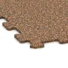 Detailaufnahme der Randausprägung von WARCO-Produkt 1023, Fitnessgolv Kompakt, Format 970 x 970 x 8 mm | 0,94 m, Farbe Terra Cotta.