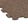 Detailaufnahme der Randausprägung von WARCO-Produkt 1024, Fitnessgolv Kompakt, Format 970 x 970 x 8 mm | 0,94 m, Farbe Bast & Bark.