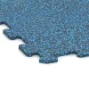 Detailaufnahme der Randausprägung von WARCO-Produkt 1029, Fitnessgolv Kompakt, Format 970 x 970 x 8 mm | 0,94 m, Farbe Atlantic.