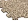 Detailaufnahme der Randausprägung von WARCO-Produkt 0890, Fitnessgolv Kompakt, Format 485 x 485 x 8 mm | 0,235 m², Farbe Travertin.