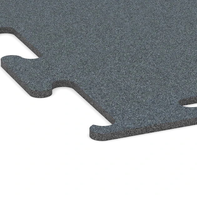 Detailaufnahme der Randausprägung von WARCO-Produkt 6157, Fitness Performance Elite Träningsgolv, Format 100 x 100 x 1 cm | 1,00 m², Farbe Ormbunksgrön.