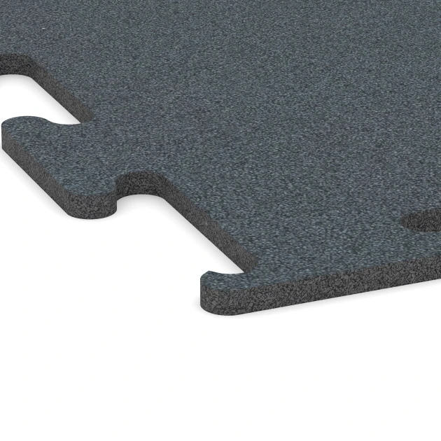 Detailaufnahme der Randausprägung von WARCO-Produkt 6159, Fitness Performance Elite Träningsgolv, Format 100 x 100 x 1,5 cm | 1,00 m², Farbe Ormbunksgrön.