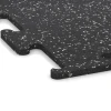 Detailaufnahme der Randausprägung von WARCO-Produkt 3777, Fitness Performance Elite Träningsgolv, Format 100 x 100 x 1,5 cm | 1,00 m², Farbe Lätt Grå Spräcklig.