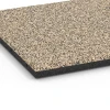 Detailaufnahme der Randausprägung von WARCO-Produkt 6419, Fallskyddsplatta – 90 cm, Format 50 x 50 x 3 cm | 0,25 m², Farbe Travertin.