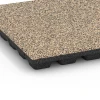 Detailaufnahme der Randausprägung von WARCO-Produkt 6437, Fallskyddsplatta – 160 cm, Format 50 x 50 x 4,8 cm, Farbe Travertin.