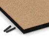 Detailaufnahme der Randausprägung von WARCO-Produkt 6222, Fallskyddsplattor, Format 50 x 50 x 4 cm, Farbe Sandbeige.