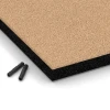 Detailaufnahme der Randausprägung von WARCO-Produkt 6225, Fallskyddsplattor, Format 50 x 50 x 4,5 cm, Farbe Sandbeige.