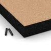 Detailaufnahme der Randausprägung von WARCO-Produkt 6234, Fallskyddsplattor, Format 50 x 50 x 8 cm, Farbe Sandbeige.