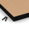 Detailaufnahme der Randausprägung von WARCO-Produkt 6270, Fallskyddsplatta – 180 cm, Format 50 x 50 x 6 cm, Farbe Sandbeige.