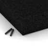 Detailaufnahme der Randausprägung von WARCO-Produkt 6277, Fallskyddsplatta – 300 cm, Format 50 x 50 x 11 cm, Farbe Antracit.