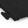 Detailaufnahme der Randausprägung von WARCO-Produkt 6190, Träningsgolvplatta Classic, Format 50 x 50 x 3 cm | 0,25 m², Farbe Antracit.