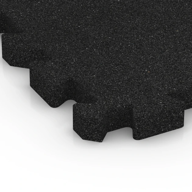 Detailaufnahme der Randausprägung von WARCO-Produkt 6622, Poolunderlag, Format 50 x 50 x 4 cm | 0,25 m², Farbe Antracit.