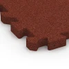 Detailaufnahme der Randausprägung von WARCO-Produkt 6994, Gymgolv, Format 50 x 50 x 4 cm | 0,25 m², Farbe Tegelröd.
