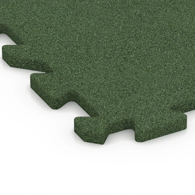 Detailaufnahme der Randausprägung von WARCO-Produkt 6985, Gymgolv, Format 50 x 50 x 2 cm | 0,25 m², Farbe Gräsgrön.