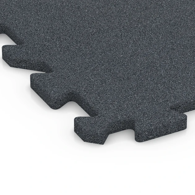 Detailaufnahme der Randausprägung von WARCO-Produkt 6986, Gymgolv, Format 50 x 50 x 2 cm | 0,25 m², Farbe Skiffergrå.