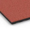 Detailaufnahme der Randausprägung von WARCO-Produkt 6384, Stallmatta Komfort, Format 100 x 100 x 4 cm | 1,00 m², Farbe Tegelröd.