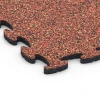Detailaufnahme der Randausprägung von WARCO-Produkt 6782, Träningsmatta gummi, Format 44,6 x 44,6 x 1,8 cm, Farbe Etna.