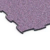 Detailaufnahme der Randausprägung von WARCO-Produkt 6900, Hundsportgolv inomhus, Format 44,6 x 44,6 x 1,8 cm, Farbe Lavendel.