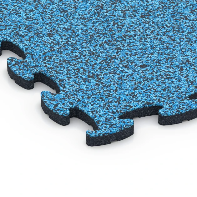 Detailaufnahme der Randausprägung von WARCO-Produkt 6920, Mässgolv klickplatta, Format 44,6 x 44,6 x 1,8 cm, Farbe Atlantisk.
