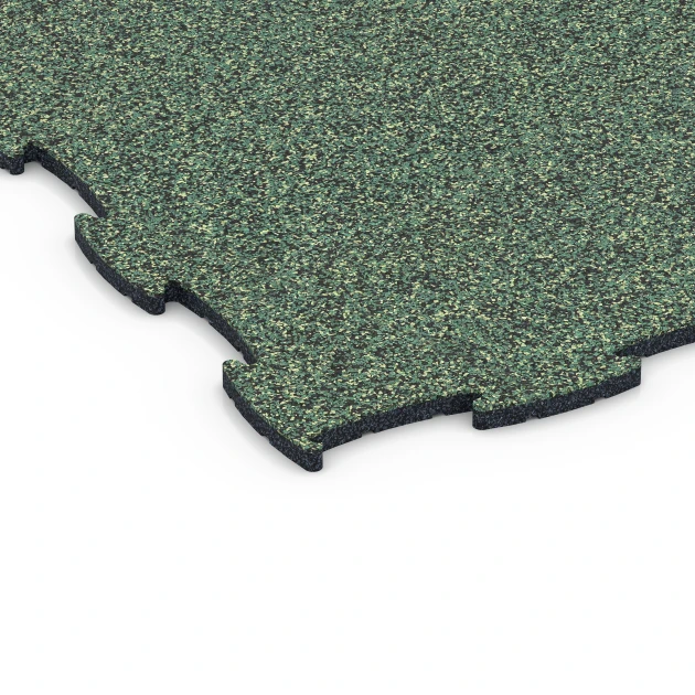 Detailaufnahme der Randausprägung von WARCO-Produkt 6807, Agilitygolv hundsport, Format 97,1 x 97,1 × 1,8 cm, Farbe Engelskt gräs.