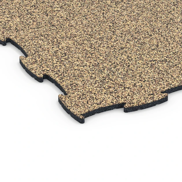 Detailaufnahme der Randausprägung von WARCO-Produkt 6813, Agilitygolv hundsport, Format 97,1 x 97,1 × 1,8 cm, Farbe Rattan.