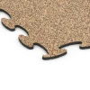 Detailaufnahme der Randausprägung von WARCO-Produkt 6871, Fitness Max gymgolv, Format 98 x 98 × 1,8 cm, Farbe Terrakotta.