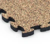 Detailaufnahme der Randausprägung von WARCO-Produkt 6934, Fallskyddsplatta pussel, Format 44,6 x 44,6 × 2,8 cm, Farbe Terrakotta.