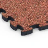Detailaufnahme der Randausprägung von WARCO-Produkt 6944, Terrassplatta gummi, Format 44,6 x 44,6 × 2,8 cm, Farbe Etna.