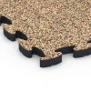 Detailaufnahme der Randausprägung von WARCO-Produkt 6880, Fitness Max gymgolv, Format 44,6 x 44,6 × 2,8 cm, Farbe Terrakotta.