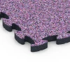 Detailaufnahme der Randausprägung von WARCO-Produkt 6882, Fitness Max gymgolv, Format 44,6 x 44,6 × 2,8 cm, Farbe Lavendel.