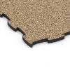 Detailaufnahme der Randausprägung von WARCO-Produkt 6853, Fitness Active gymgolv, Format 97,1 x 97,1 x 2,8 cm, Farbe Terrakotta.