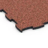 Detailaufnahme der Randausprägung von WARCO-Produkt 6854, Fitness Active gymgolv, Format 97,1 x 97,1 x 2,8 cm, Farbe Etna.