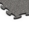 Detailaufnahme der Randausprägung von WARCO-Produkt 6886, Fitness Max gymgolv, Format 98 x 98 x 2,8 cm, Farbe Mörkgrå granit.