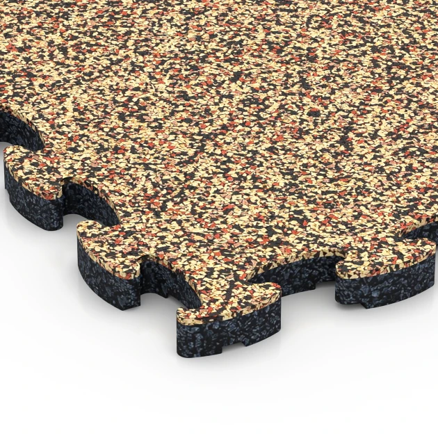 Detailaufnahme der Randausprägung von WARCO-Produkt 6772, Poolkantplattor, Format 28,9 x 28,9 x 1,8 cm, Farbe Terrakotta.