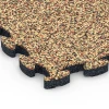 Detailaufnahme der Randausprägung von WARCO-Produkt 6817, Balkongplatta gummi, Format 28,9 x 28,9 x 1,8 cm, Farbe Terrakotta.