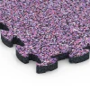 Detailaufnahme der Randausprägung von WARCO-Produkt 6819, Balkongplatta gummi, Format 28,9 x 28,9 x 1,8 cm, Farbe Lavendel.