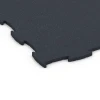 Detailaufnahme der Randausprägung von WARCO-Produkt 6968, Fitness Premium studiogolv, Format 99 x 99 x 1,8 cm, Farbe Antracit.