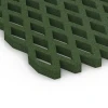 Detailaufnahme der Randausprägung von WARCO-Produkt 7011, Fallskyddsmatta med galler, Format 100 x 100 x 4 cm, Farbe Gräsgrön.