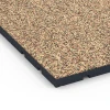 Detailaufnahme der Randausprägung von WARCO-Produkt 7135, Gymgolv för utomhusbruk, Format 60 x 60 x 3 cm | 0,36 m², Farbe Terrakotta.