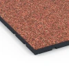 Detailaufnahme der Randausprägung von WARCO-Produkt 7136, Gymgolv för utomhusbruk, Format 60 x 60 x 3 cm | 0,36 m², Farbe Etna.