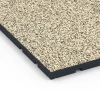 Detailaufnahme der Randausprägung von WARCO-Produkt 7138, Gymgolv för utomhusbruk, Format 60 x 60 x 3 cm | 0,36 m², Farbe Travertin.