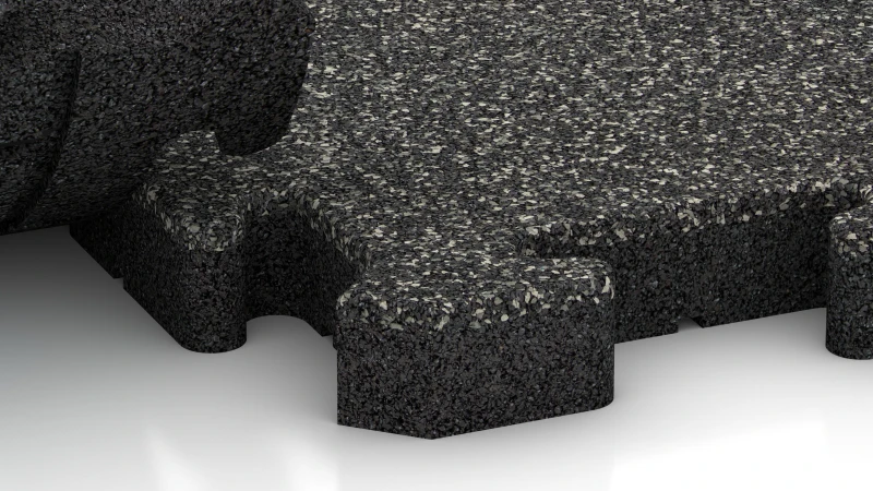 Pusselsystem med lätt rundad fals