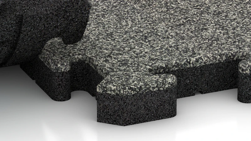 Pusselsystem med lätt rundad fals