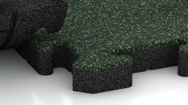 Pusselsystem med lätt rundad fals