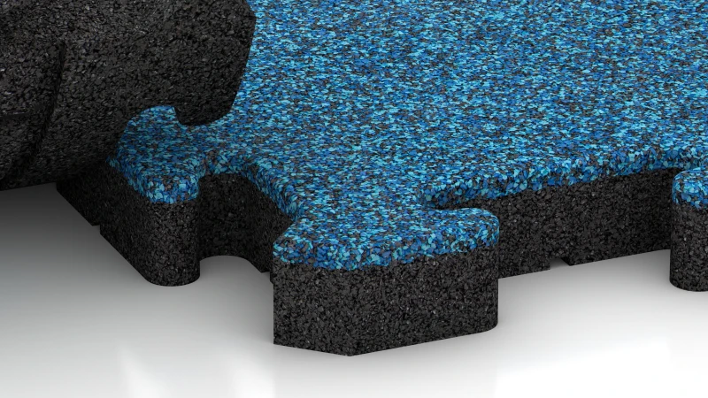 Pusselsystem med lätt rundad fals