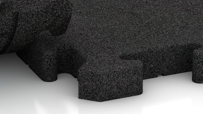 Pusselsystem med lätt rundad fals