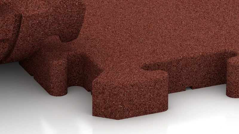 Pusselsystem med lätt rundad fals