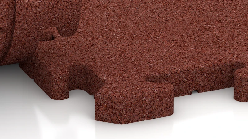 Pusselsystem med lätt rundad fals