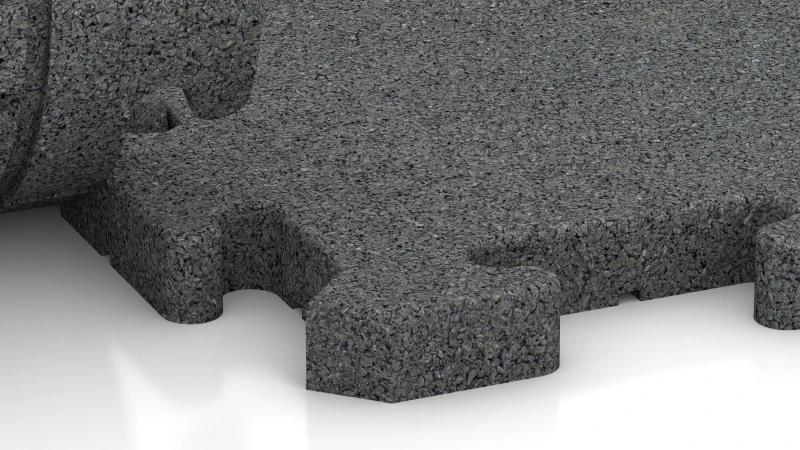 Pusselsystem med lätt rundad fals